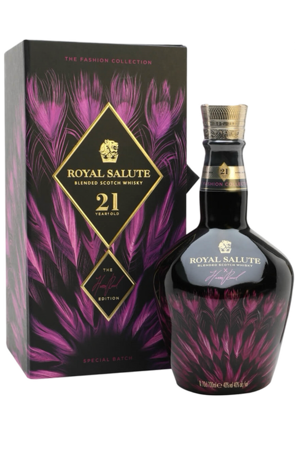 Chivas Royal Salute 21 Years Harris Reed Pink Edition + GB 40% 70cl