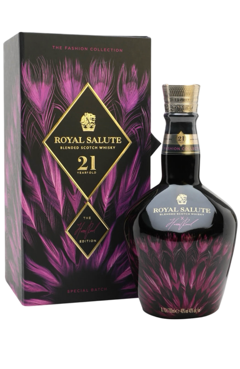 Chivas Royal Salute 21 Years Harris Reed Pink Edition + GB 40% 70cl