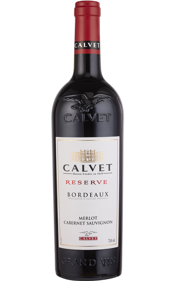 Calvet Bordeaux Reserve Merlot-Cabernet 11.5% 75cl by Spades Wines & Spirits, a smooth and balanced French red wine with notes of red berries, plum, and a hint of spice. Perfectly paired with grilled meats, pasta dishes, and soft cheeses. Ideal for casual dinners and relaxed occasions.