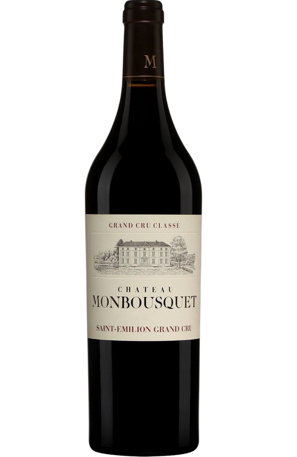Château Monbousquet, a renowned estate in Saint-Émilion, offers a wine that is both powerful and elegant. This Grand Cru is a blend of Merlot, Cabernet Franc, and Cabernet Sauvignon, creating a wine with rich, ripe fruit flavors of black cherry, plum, and blackberry, complemented by notes of cocoa, tobacco, and subtle spice from oak aging. On the palate, it is full-bodied with smooth, velvety tannins and a well-balanced acidity that enhances its aging potential.