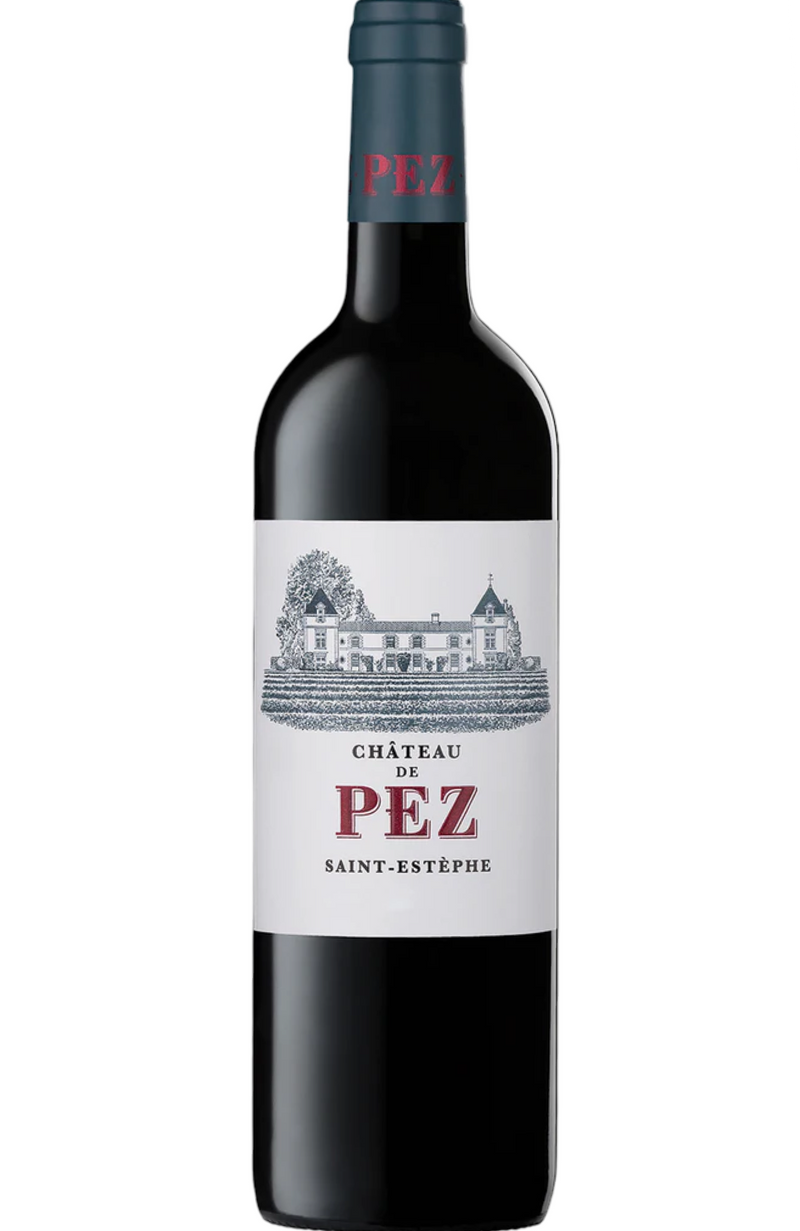 Chateau de Pez Saint-Estephe 2018 75cl bottle from Spades Wines & Spirits. A distinguished Bordeaux red wine from the Saint-Estephe appellation, crafted from a blend of Cabernet Sauvignon and Merlot. This 2018 vintage showcases rich aromas of blackcurrant, blackberry, and hints of spice, with robust tannins and a long, structured finish. Perfect for aging or pairing with grilled meats, hearty stews, and strong cheeses.