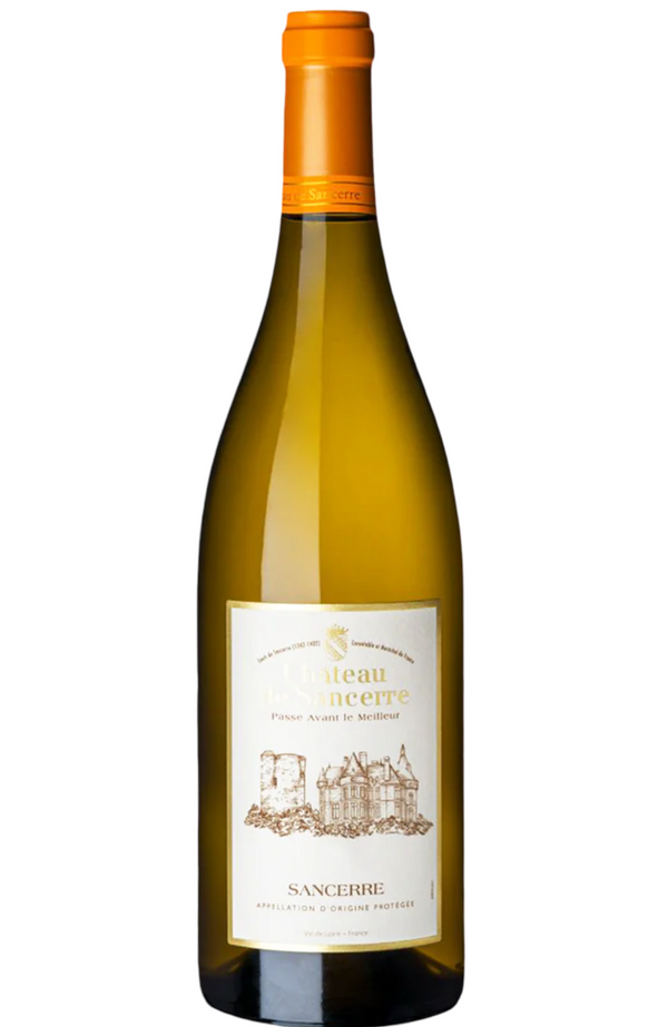 Château de Sancerre Sancerre Blanc 12.5% 75cl by Spades Wines & Spirits, a crisp and elegant French white wine with bright citrus, green apple, and mineral notes. Perfectly paired with seafood, goat cheese, and fresh salads. Ideal for refined dining and special occasions.