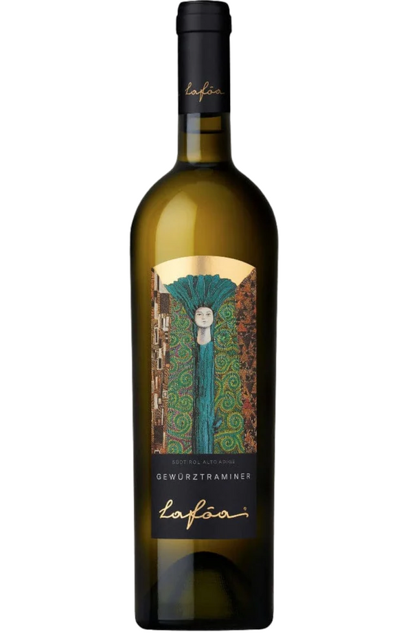 Colterenzio - Gewürztraminer Lafóa 75cl, a fragrant white wine from Alto Adige, Italy, featuring intense aromas of lychee, rose petals, and exotic spices. It has a rich, full-bodied texture with a slightly sweet finish. Ideal for pairing with spicy Asian cuisine, rich cheeses, and fruity desserts.