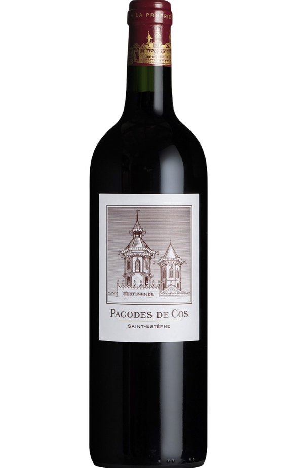 The 2017 Pagodes de Cos, the second wine of the esteemed Château Cos d'Estournel, offers a refined expression of Saint-Estèphe’s terroir. A blend dominated by Cabernet Sauvignon, with a dash of Merlot, this wine reveals an enticing bouquet of dark berries, cedar, tobacco, and subtle herbal notes. On the palate, it’s structured and elegant, with silky tannins and a fresh acidity that carries its flavors of blackberry, cassis, and a hint of spice through to a long finish.It pairs beautifully with grilled meat