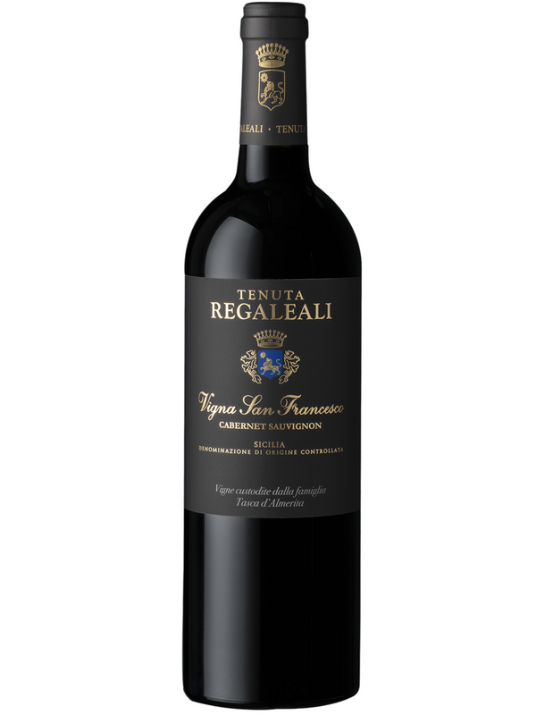 Try Tasca d'Almerita - Tenuta Regaleali - Cabernet Sauvignon Vigna San Francesco 75cl from Sicily at Spades Wines & Spirits. This full-bodied red wine offers rich flavors of blackcurrant and plum, with structured tannins and a long finish. Perfect with grilled lamb, roasted beef, or aged cheeses, it elevates any meal with its robust and harmonious profile.