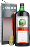 Jagermeister + 10 Shot Glasses 35% 1.75Ltr