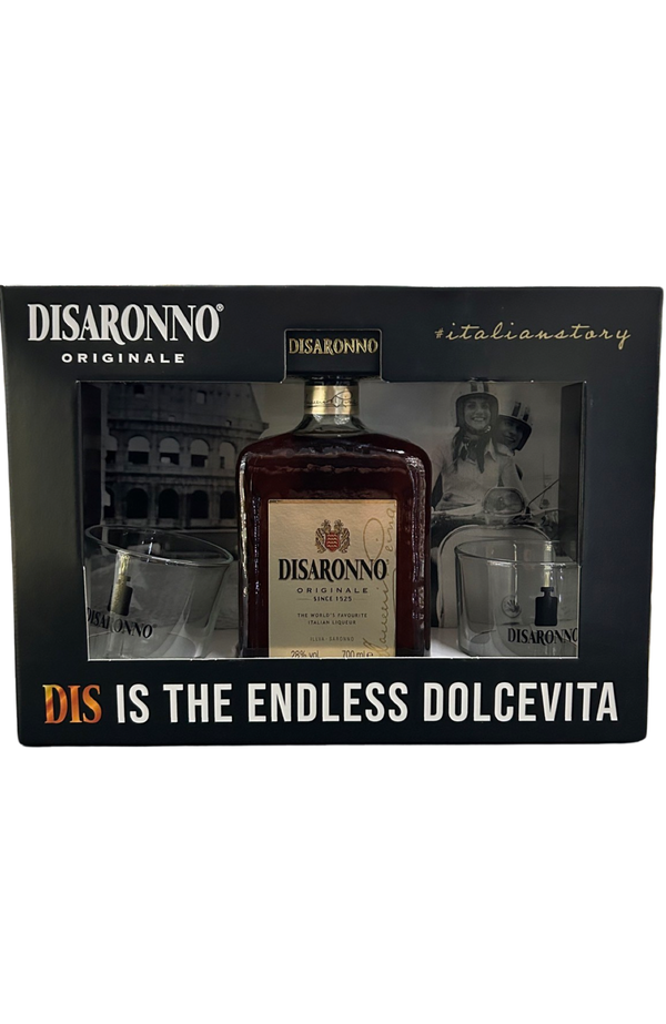 Disaronno Original + 2 Glasses  Gift Pack 70cl