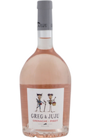 Domaine Preignes le Vieux Maison Robert Vic Greg & Juju Pinot-Grenache Rose 75cl bottle from Spades Wines & Spirits. A refreshing and elegant rose from the Languedoc region of France, crafted from a blend of Pinot Noir and Grenache grapes. This wine presents delicate aromas of strawberry, red currant, and citrus, with a light, crisp palate and a refreshing, zesty finish. Perfect for pairing with salads, seafood, or as an aperitif.