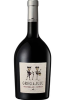 Domaine Preignes le Vieux Maison Robert Vic Greg & Juju Marselan-Syrah 75cl bottle from Spades Wines & Spirits. A bold and expressive red blend from the Languedoc region of France, combining the richness of Marselan and the spiciness of Syrah. This wine showcases ripe aromas of dark berries, plum, and hints of pepper, with a smooth, well-structured palate and balanced tannins. Ideal for pairing with grilled meats, barbecues, and robust stews.