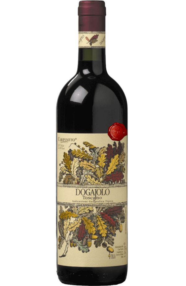 Carpineto Dogajolo Rosso 75cl, a vibrant red blend from Tuscany, Italy. Featuring fresh aromas of red fruit, spices, and herbs, with a balanced palate of ripe cherry, plum, and subtle oak. Perfect for pairing with pasta, pizza, or roasted meats.