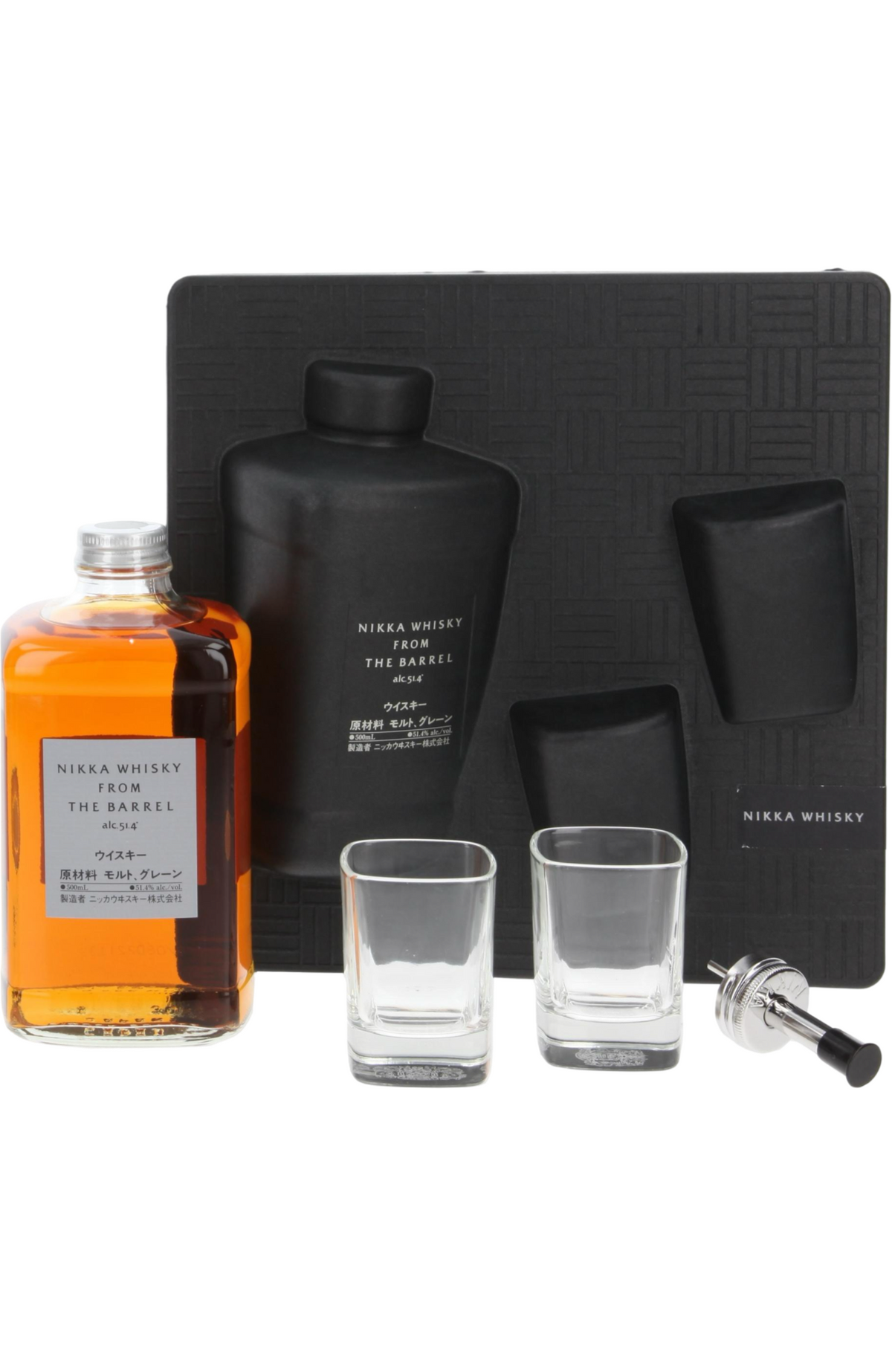 Nikka From The Barrel, Pourer + 2 Glasses Gift Pack 51,4% 50cl Nikka From The Barrel, Pourer + 2 Glasses Gift Pack 51,4% 50cl