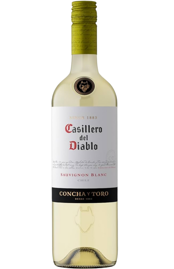 Casillero Del Diablo Sauvignon Blanc, Chile 75cl by Spades Wines & Spirits, a crisp and refreshing white wine with zesty citrus, green apple, and herbal notes. Perfectly paired with seafood, salads, and light pasta dishes. Ideal for casual dinners and summer gatherings.