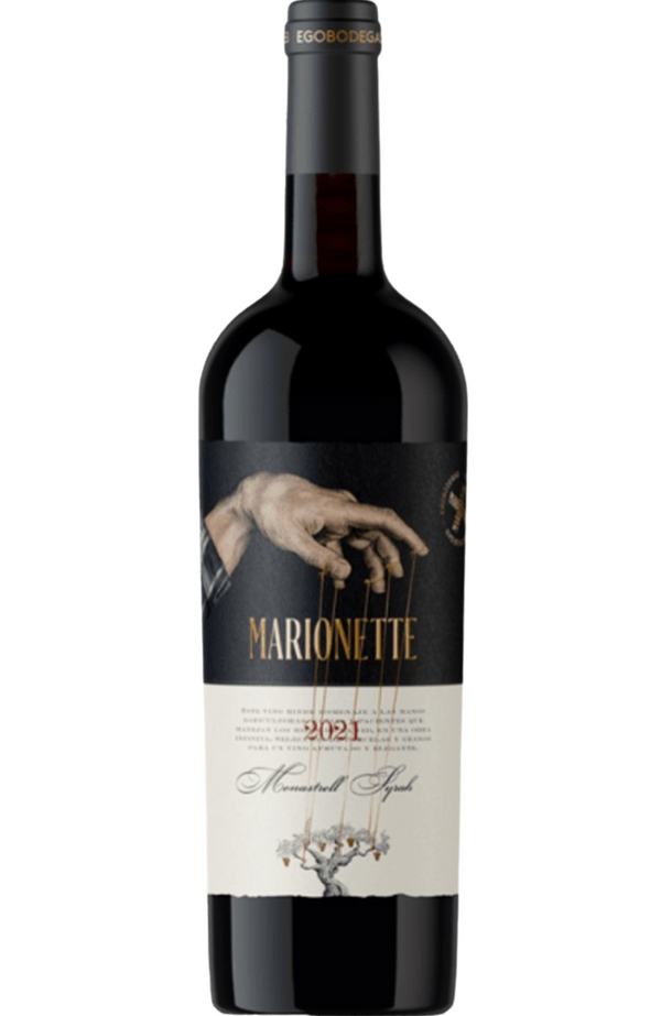 A rich and expressive red wine, Ego Bodegas Marionette blends Monastrell and Syrah in perfect harmony, presented in a sleek 75cl bottle. Its deep ruby hue and bold character are matched by a modern, minimalist label that exudes sophistication. Perfectly suited for pairing with grilled meats, hearty stews, or aged cheeses, this wine promises a full-bodied experience with vibrant fruit notes and a touch of finesse.