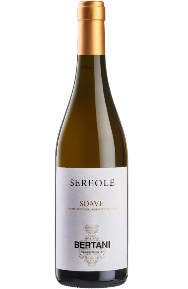 Bertani Sereole Soave 75cl by Spades Wines & Spirits, a crisp and elegant white wine featuring vibrant notes of citrus, green apple, and white flowers, with a clean, mineral finish. Perfectly paired with seafood, light pasta dishes, and fresh salads. Ideal for summer dining and refined gatherings.