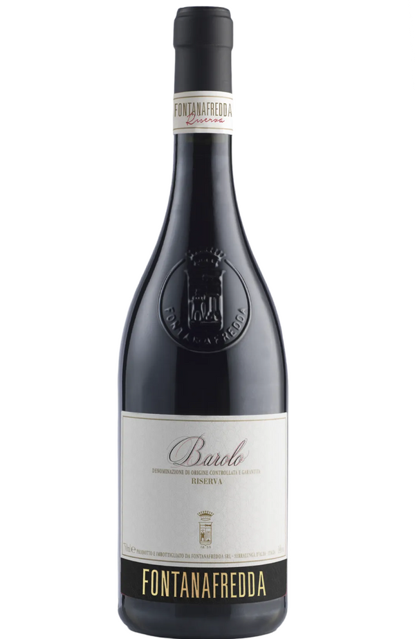 Fontanafredda Riserva Barolo 2016 75cl bottle from Spades Wines & Spirits. Full-bodied Italian red wine from Piedmont's Barolo region, made from Nebbiolo grapes. Delivering rich flavors of dark cherry, spice, and earthy notes with a long, elegant finish. Ideal for collectors and special occasions.