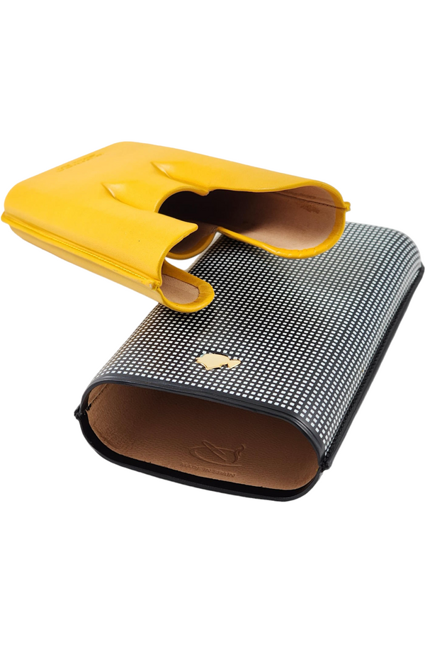 Cohiba - Pocket Cigar Case In Leather 3 cigar (Purera Amarilla)