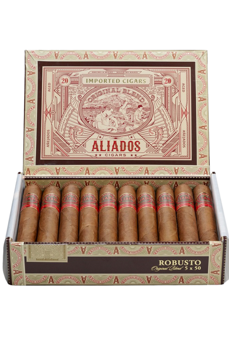 Aliados Robusto 5x50 x Box of 20 Cigars