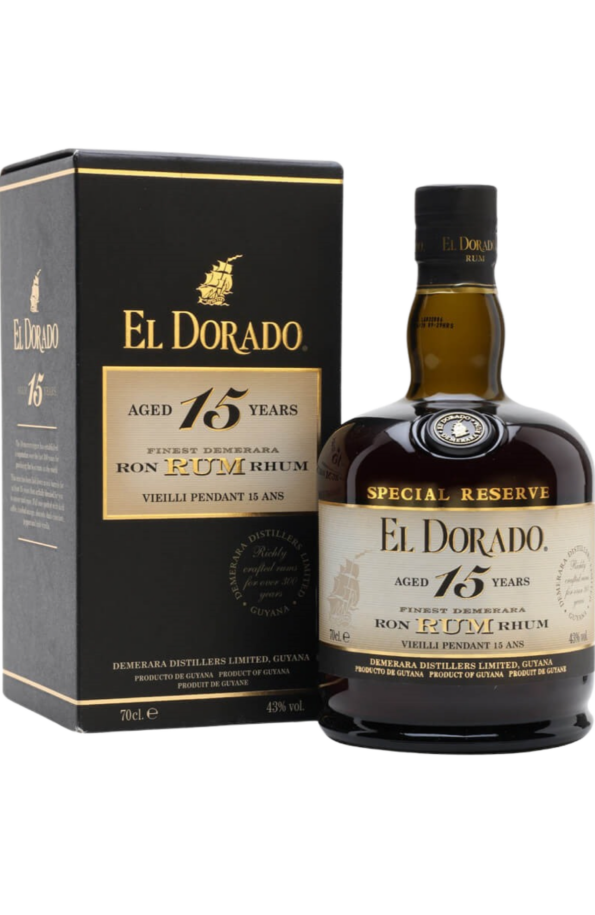 El Dorado 15 Years + GB 43% 70cl – Spades Wine & Spirits | 4000+