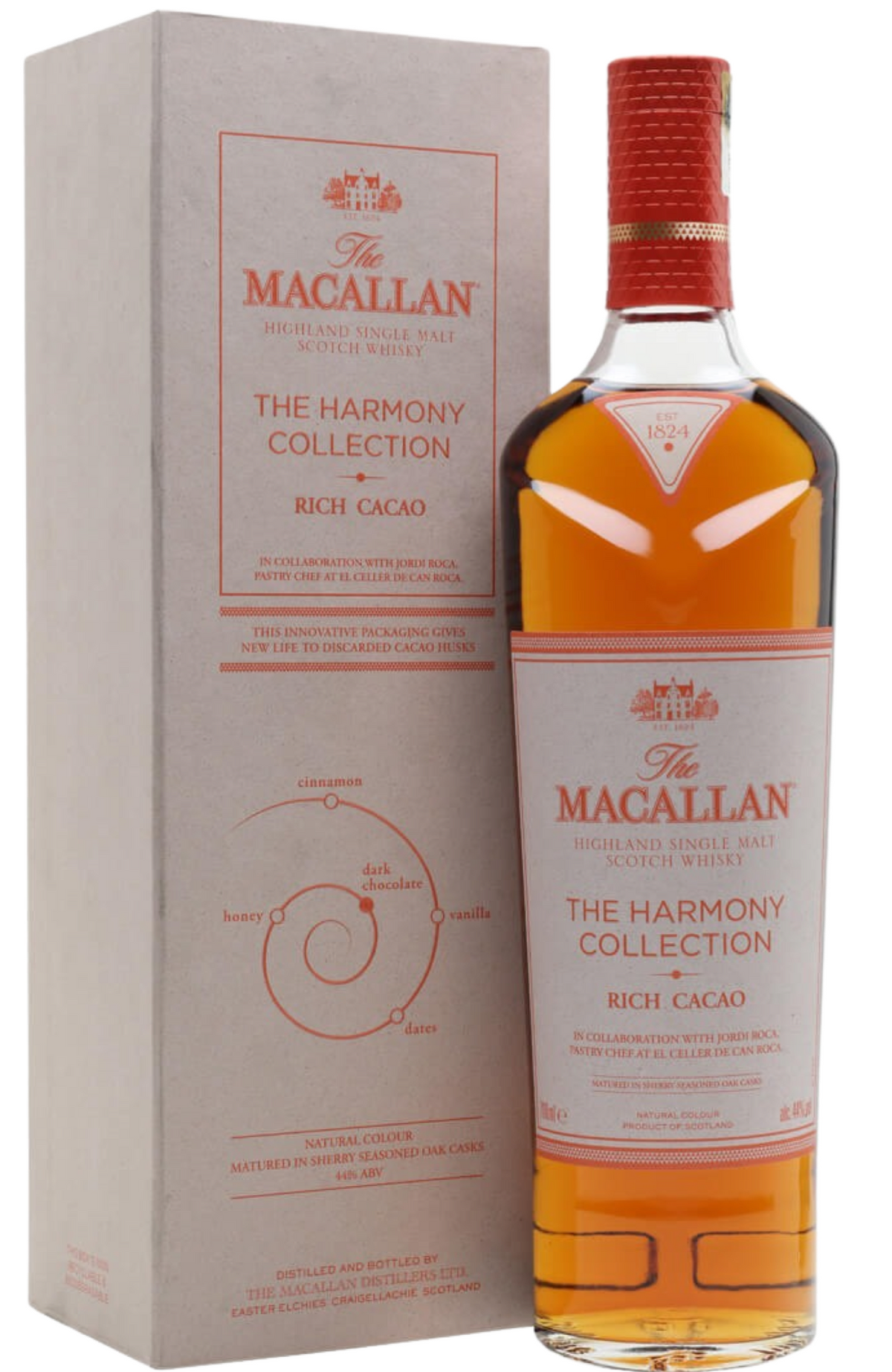 Buy Macallan Harmony Rich Cacao + GB 44% 70cl. We deliver around