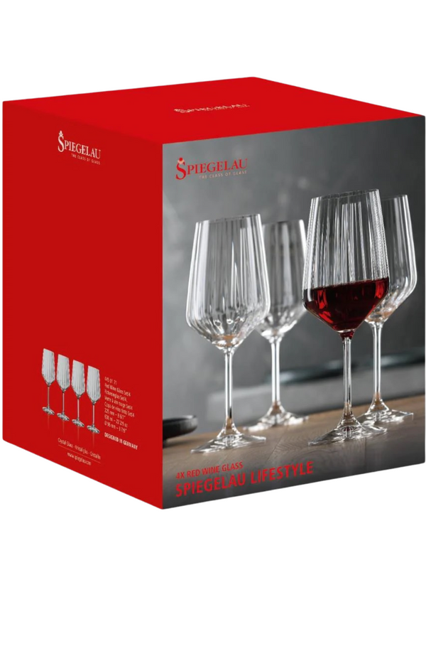 Spiegelau Lifestyle - Red Wine Glasses Set of 4