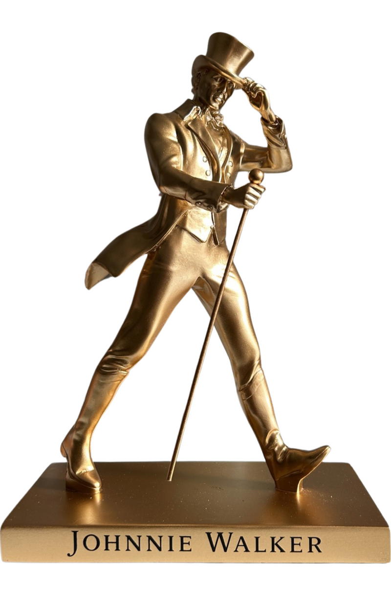 Johnnie Walker Striding Gold Man Statue 28cm