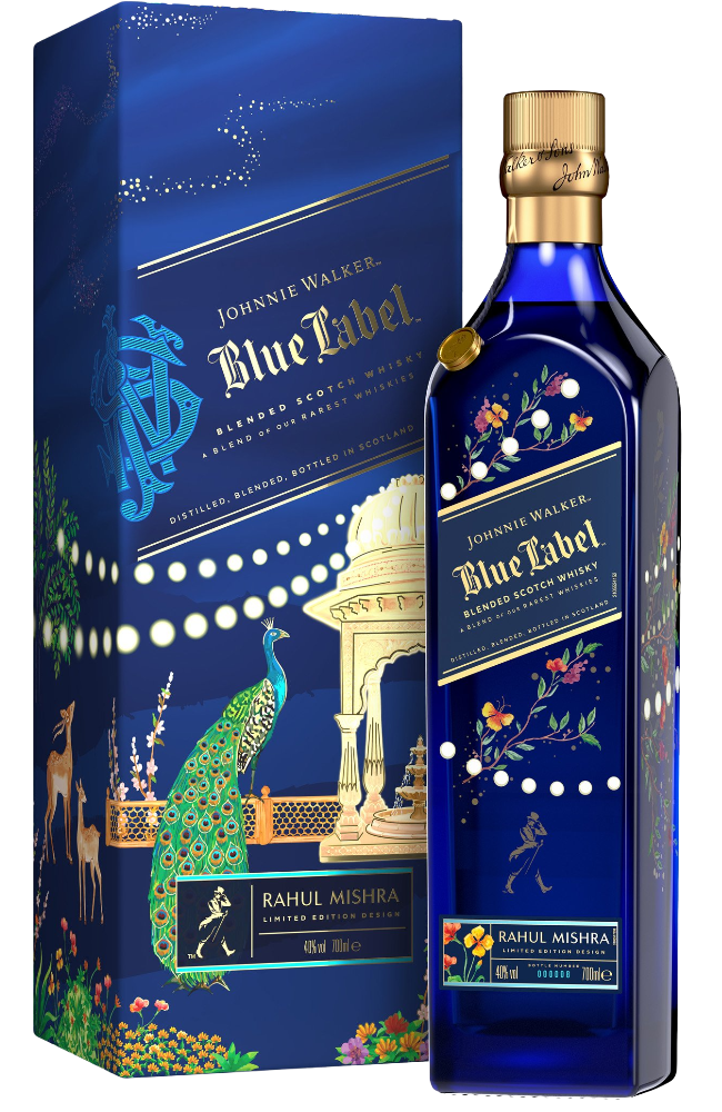Johnnie Walker Blue Label Rahul Mishra Diwali Edition + GB 40% 70cl