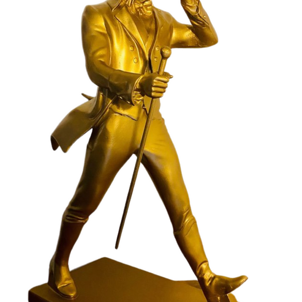 Johnnie Walker Striding Gold Man Statue 50cm – Spades Wine