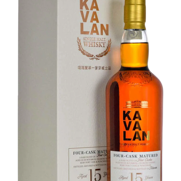 【お値下げ】KAVALAN FOUR CASK MATURED 15年 Kavalan 15 Year Old Four Cask 2025 Edition + GB 43% 70cl