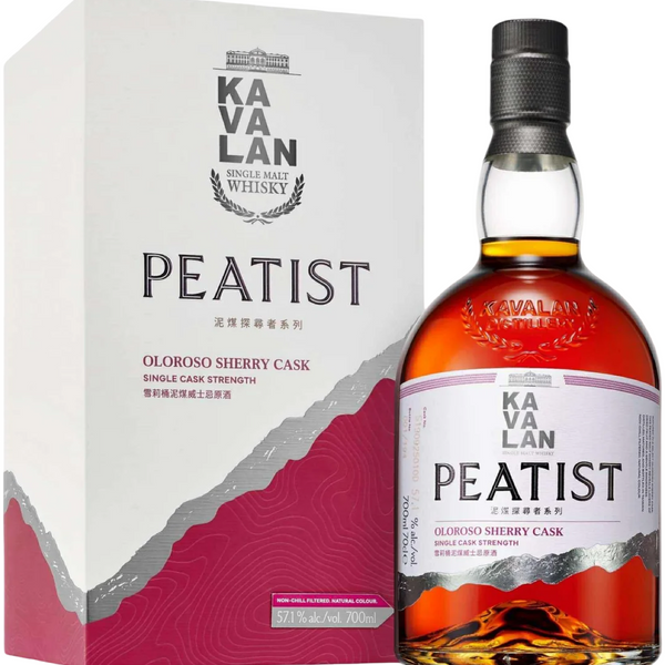 カバラン　PEATIST　OLOROSO SHERRY CASK Kavalan Peatist Olorosso Sherry Cask + GB 70cl – Spades Wine