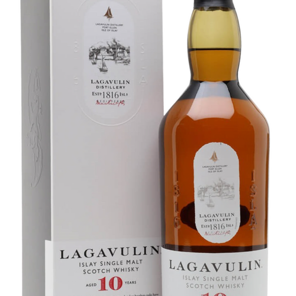 Lagavulin 10 Years + GB 43% 70cl – Spades Wine & Spirits | 4000+