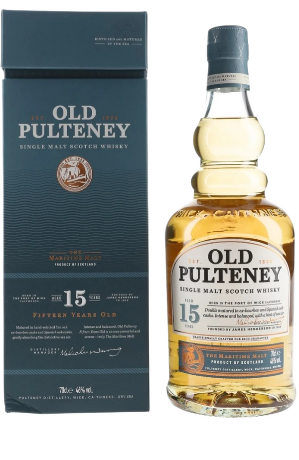 Old Pulteney 15 Years + GB 46% 70cl