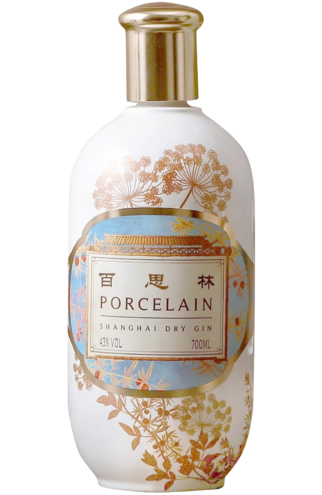 Porcelain Shanghai Dry Gin + GB 43% 70cl