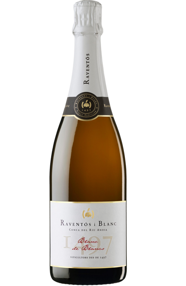 Raventós i Blanc Blanc de Blancs Brut 12% 75cl by Spades Wines & Spirits, a crisp and elegant Spanish sparkling wine with vibrant notes of green apple, citrus, and a hint of minerality. Perfectly paired with seafood, creamy cheeses, and light appetizers. Ideal for celebrations and refined gatherings.