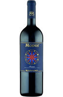 A sophisticated and full-bodied red, Ruffino Modus Toscana is a 75cl blend of Sangiovese, Cabernet Sauvignon, and Merlot, offering a perfect balance of power and finesse. Its deep ruby color is accompanied by complex aromas of dark berries, tobacco, and a touch of spice. The elegant label reflects the wine's rich heritage and refined character. Ideal for pairing with roasted meats, hearty pasta dishes, or aged cheeses, it delivers a smooth, structured palate with velvety tannins, balanced acidity.