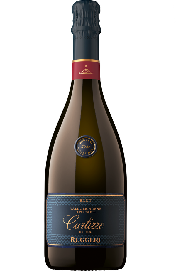 Ruggeri Cartizze Brut Prosecco Valdobbiadene DOCG 75cl bottle from Spades Wines & Spirits. A premium sparkling wine from the esteemed Cartizze vineyard in Valdobbiadene, Italy. Bright citrus, green apple, and floral aromas, with a creamy texture and fine, persistent bubbles. Perfect for celebrations and pairs beautifully with seafood, light appetizers, and fresh fruit.