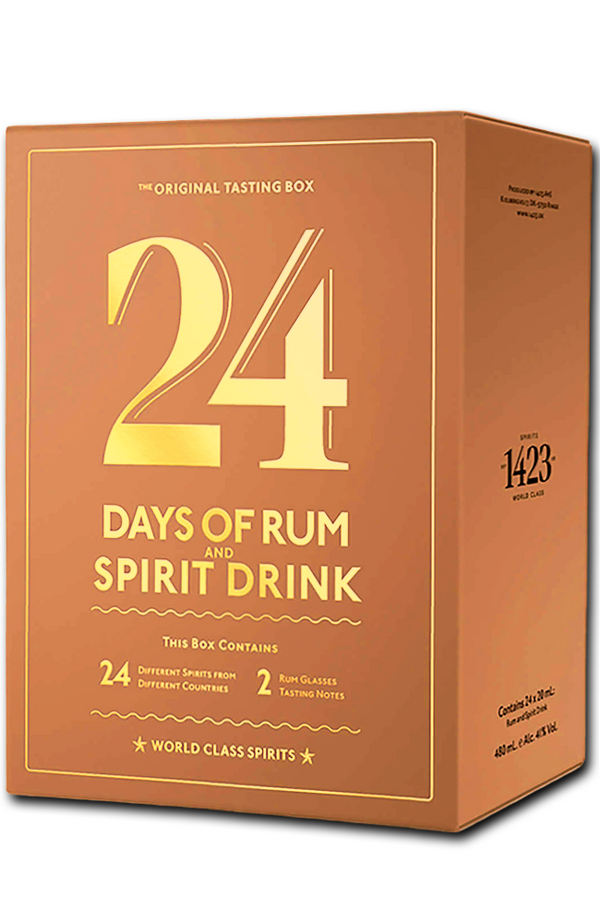Rum Calendar - 24 Days Of Rum Mocha Edition + 2 Glasses 24 x 2cl Pcs 41% 48cl