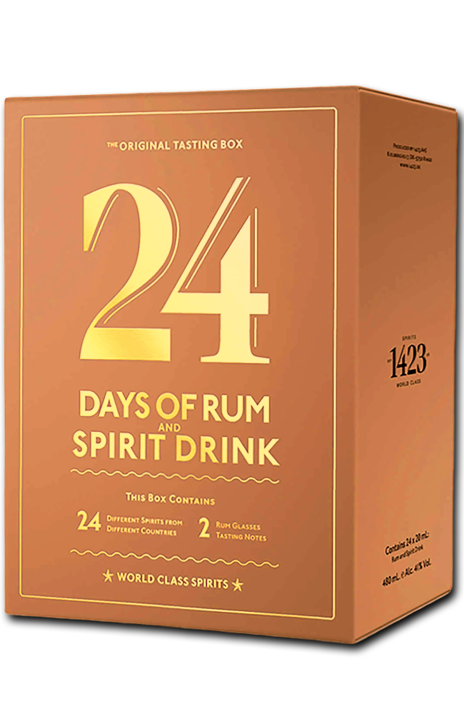 Rum Calendar - 24 Days Of Rum Mocha Edition + 2 Glasses 24 x 2cl Pcs 41% 48cl