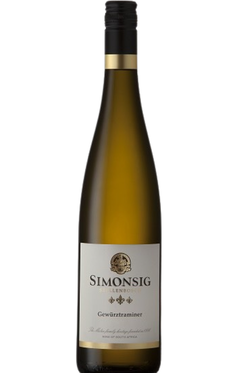 An aromatic and delightful white wine, Simonsig Gewürztraminer is a 75cl bottle that captures the essence of this distinctive varietal. Its pale straw hue is complemented by inviting aromas of lychee, rose petals, and hints of tropical fruit. The elegant label reflects its vibrant and approachable character. Perfect for pairing with spicy Asian cuisine, soft cheeses, or fruity desserts, it offers a rich, off-dry palate with balanced acidity and a long, fragrant finish.