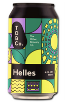 TOBCo - HELLES, PALE LAGER4.2%  33cl x 1 Can