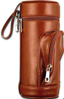 T - Portable Leather Travel Cigar Box with a Cedar Wood Lining x 1 Pcs