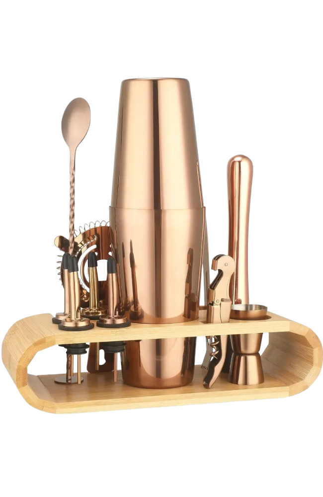 T - 'Rose' 'Gold' 12pcs Stainless Steel Bar Tool Set
