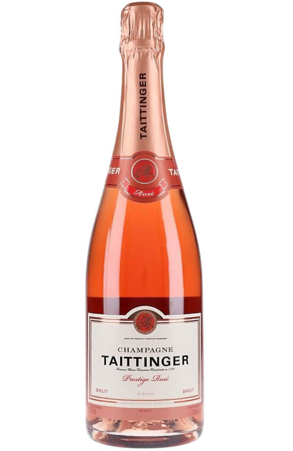 A vibrant and luxurious Champagne, Taittinger Rosé Brut is a 75cl bottle that radiates charm and elegance. Its luminous pink hue is complemented by fine, persistent bubbles and aromas of fresh strawberries, raspberries, and a hint of citrus. Presented in a stylish gift box, it makes an ideal choice for special occasions. Perfect for pairing with smoked salmon, berry desserts, or light appetizers, it offers a lively, well-balanced palate with crisp acidity and a smooth, refined finish.