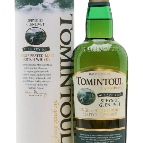 Tomintoul Speyside Glenlivet Peaty + GB 40% 70cl – Spades Wine