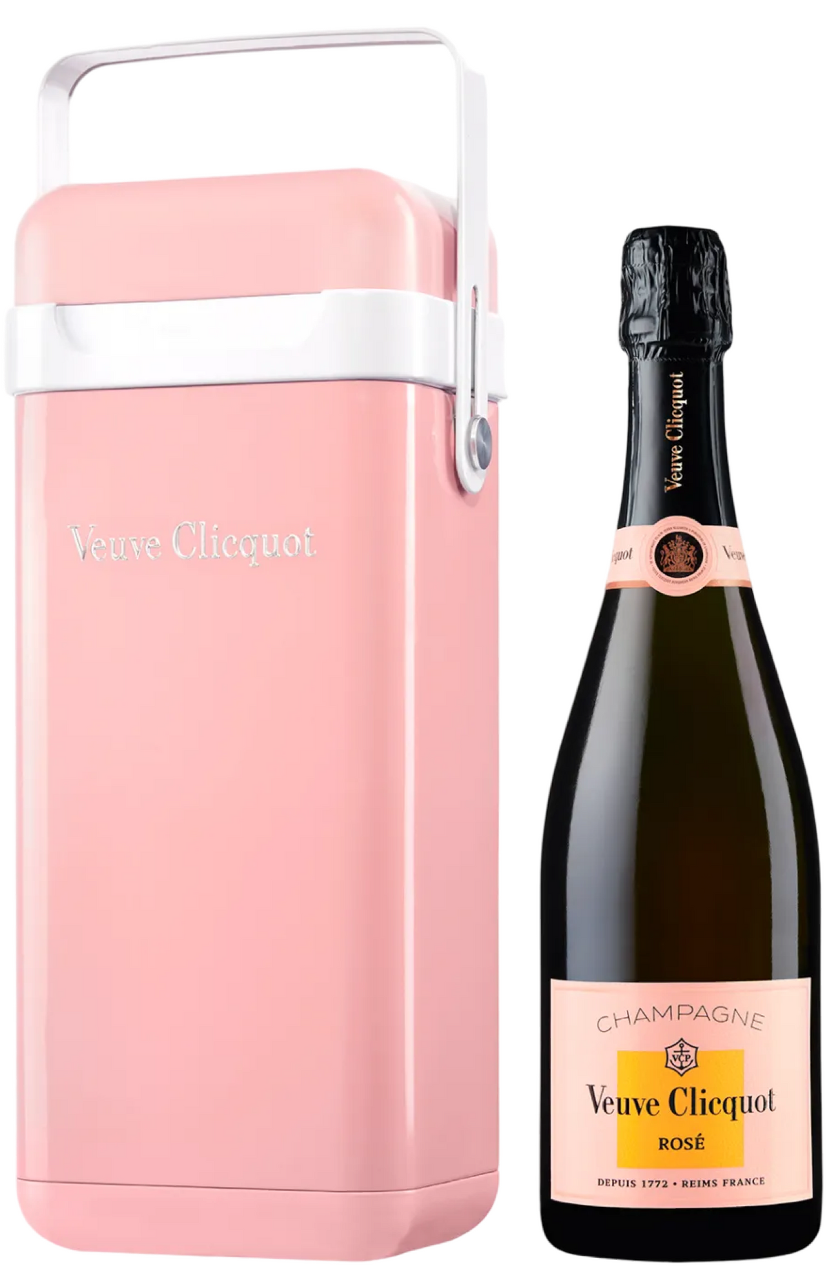 Buy Veuve Clicqout - 'Cooler Gift box Rose' 75cl - Spades wines