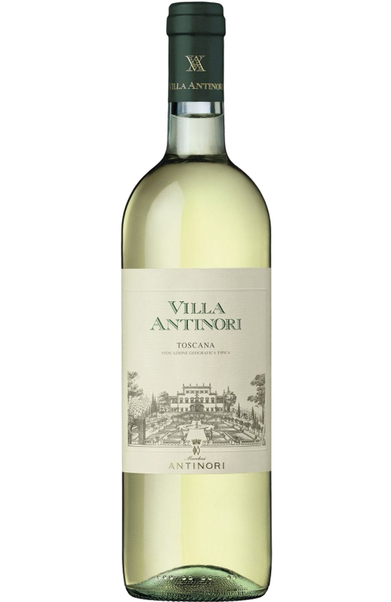 Villa Antinori Bianco Toscana IGT 75cl by Spades Wines & Spirits, a crisp Italian white wine with refreshing notes of green apple, citrus, and a hint of floral aromas. Perfectly paired with seafood, salads, and light appetizers. Ideal for summer gatherings and casual dining.