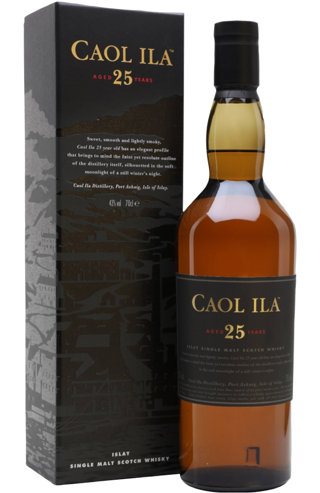 Products Caol Ila 25 Year Old Islay Single Malt Scotch Whisky Distillery Bottling 70cl 43% | Buy Whisky Malta 