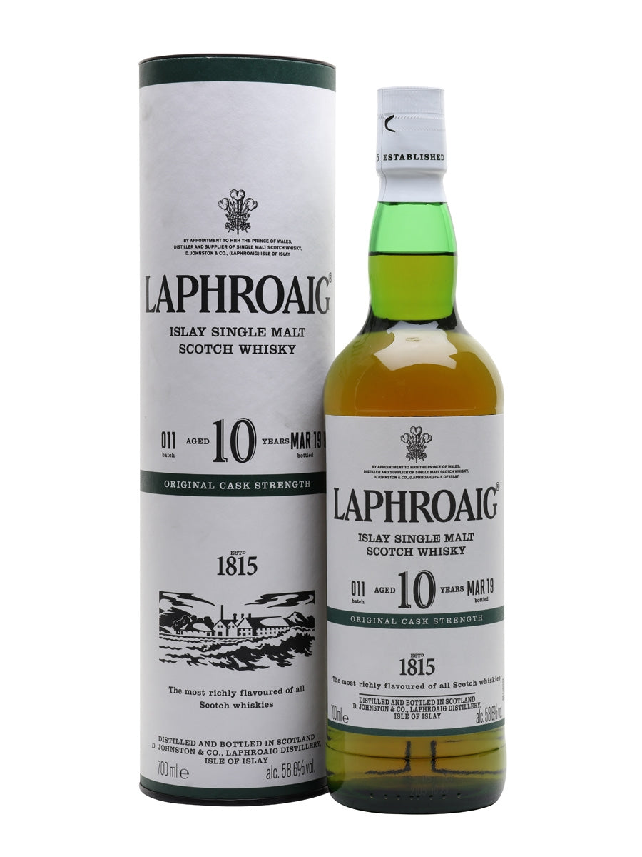 Laphroaig 10YO + GB 40% 70cl – Spades Wine & Spirits | 4000+