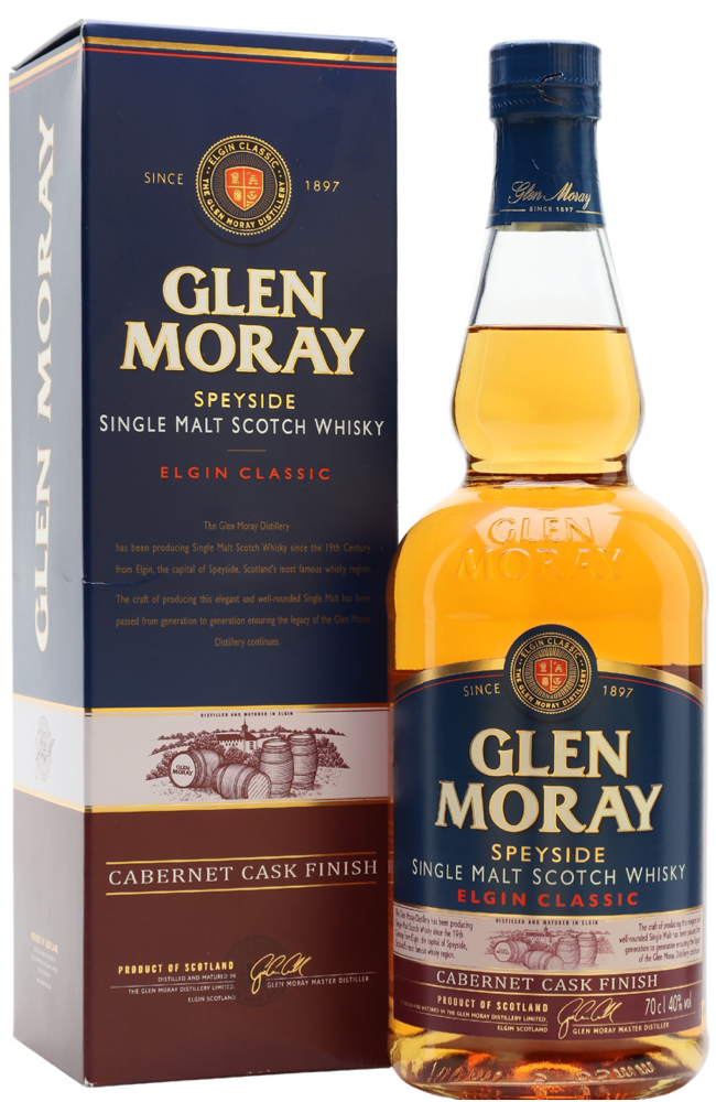 Glen Moray Cabernet Cask Finish - Elgin Classic (70cl, 40%) | Buy Whisky Malta 