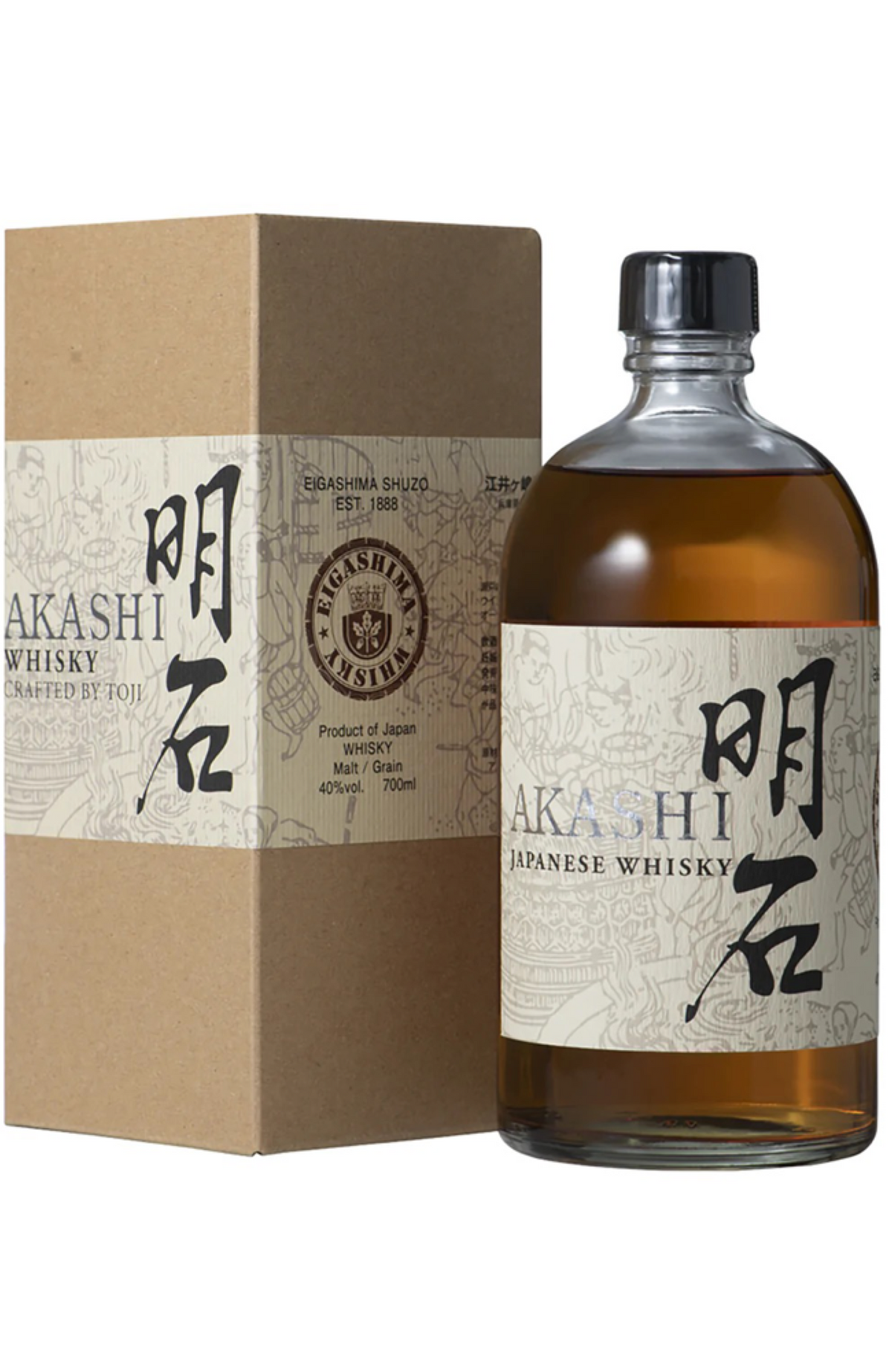 Akashi Toji Malt & Grain + GB 40% 70cl – Spades Wine & Spirits