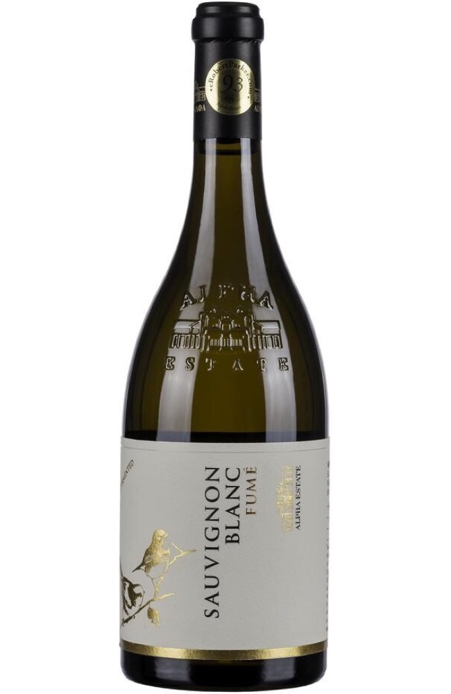 Alpha Estate Sauvignon Blanc Fume 75cl bottle available at Spades Wines & Spirits - Premium white wine with a smoky finish